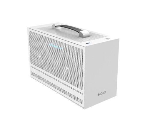 Корпус без блока питания/ Case PCCooler I100 PRO MESH WH, Micro-Tower, Mesh, no fans, 1xUSB-C 3.1, SFX PSU Support, mITX White