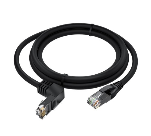 GCR Патч-корд прямой 5.0m UTP кат.5e, черный, верхний угол, литой, ethernet high speed, RJ45, T568B GCR Патч-корд прямой 5.0m UTP кат.5e, черный, верхний угол, литой, ethernet high speed, RJ45, T568B