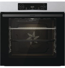 Встраиваемые электрические духовки 60 см GORENJE/ BOB6737E01X, Духовой шкаф, Полезный объем: 77 л, Стандартный шарнир дверцы, Решетка, Съемные направляющие, Дверца CompactDoor: 2 стекла + 1 термослой, Защитное покрытие Antifinger, Габаритные размеры (вхшх