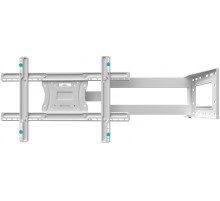 Кронштейн ONKRON/ 40-75" макс 400*600  наклон -5°/+15° поворот ±180° Макс нагрузка 68,2кг, от стены 110-711мм, белый