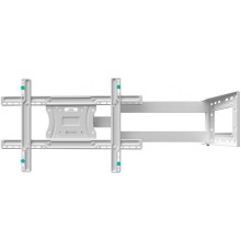 Кронштейн ONKRON/ 40-75" макс 400*600  наклон -5°/+15° поворот ±180° Макс нагрузка 68,2кг, от стены 110-711мм, белый