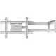 Кронштейн ONKRON/ 40-75" макс 400*600  наклон -5°/+15° поворот ±180° Макс нагрузка 68,2кг, от стены 110-711мм, белый