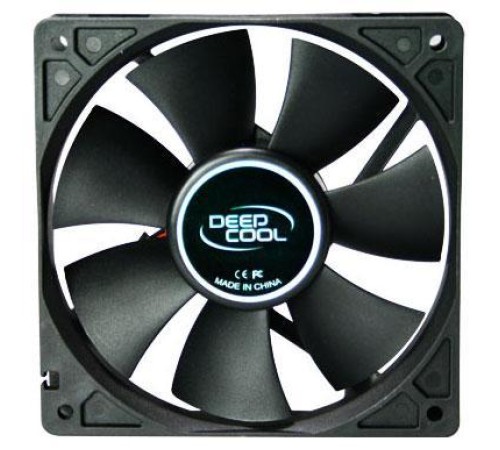 Вентилятор для корпуса DEEPCOOL Xfan120 120x120x25мм (64шт./кор, пит. от мат.платы и БП, черный, 1300об/мин)  Retail blister