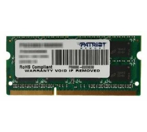 Оператвная память Patriot DDR3 8GB 1600MHz SO-DIMM SINGLE 1*8GB CL11 11-11-11 1.5V