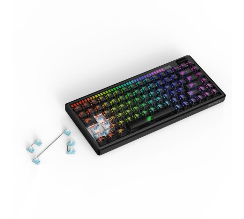 Клавиатура механическая беспроводная Dareu A84 Pro Black (черный), 84 клавиши, switch BlueSky V3 (linear), подсветка RGB, подключение проводное+Bluetooth+2.4GHz, аккумулятор 2000mAh (Вскрытая упаковка) Клавиатура механическая беспроводная Dareu A84 Pro Black (черный), 84 клавиши, switch BlueSky V3 (linear), подсветка RGB, подключение проводное+Bluetooth+2.4GHz, аккумулятор 2000mAh (Вскрытая упаковка)