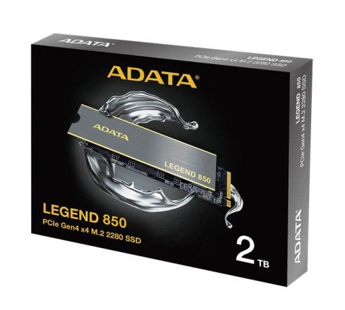 Твердотельный накопитель ADATA LEGEND 850 M.2 2280 NVMe PCIe 4.0 x4 2TB 5000/4500 COLOR BOX