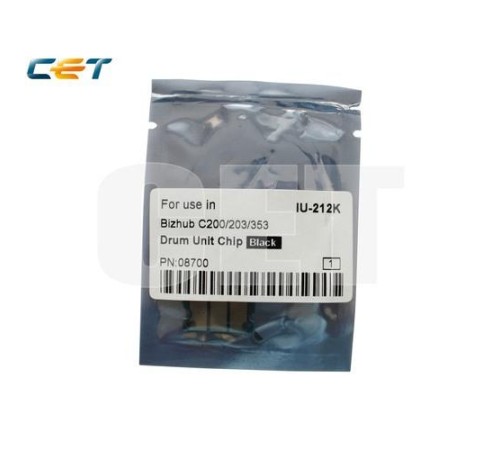-/ Чип драм-юнита для KONICA MINOLTA Bizhub C200 (CET) Black, (WW), (унив.), CET8700