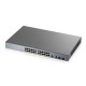 Коммутатор Smart L2 коммутатор PoE+ для IP-видеокамер Zyxel NebulaFlex Pro GS1350-26HP, rack 19", 24xGE PoE+, 2xCombo (SFP/RJ-45), бюджет PoE 375 Вт, питание до 250м, автоперезагрузка PoE-портов
