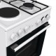 Комбинированная плита Gorenje/ Комбинированная плита Gorenje, полезный объем 68 л, очистка паром AquaClean, сводчатая форма духовки, механическое управление, электроподжиг, цвет белый