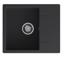 Кухонная мойка GRANFEST GRANFEST Мойка URBAN 258L  1-чаша+крыло 580*490мм, монтаж: врезной, материал: кварц, цвет: черный