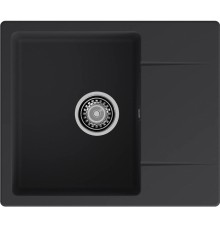 Кухонная мойка GRANFEST GRANFEST Мойка URBAN 258L  1-чаша+крыло 580*490мм, монтаж: врезной, материал: кварц, цвет: черный