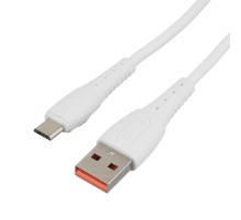 Кабель/ Кабель GoPower GP07M USB (m)-microUSB (m) 1.0м 2.4A силикон белый (1/200/800)