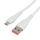 Кабель/ Кабель GoPower GP07M USB (m)-microUSB (m) 1.0м 2.4A силикон белый (1/200/800)