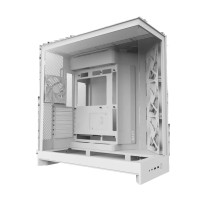 Корпус без блока питания/ Case NZXT H9 Flow (2025), Midi-Tower, TG, 3x140mm + 1x120mm, 2xUSB-A 3.2 + 1xUSB-C 3.2, E-ATX, ATX, mATX, mITX White