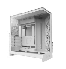 Корпус без блока питания/ Case NZXT H9 Flow (2025), Midi-Tower, TG, 3x140mm + 1x120mm, 2xUSB-A 3.2 + 1xUSB-C 3.2, E-ATX, ATX, mATX, mITX White