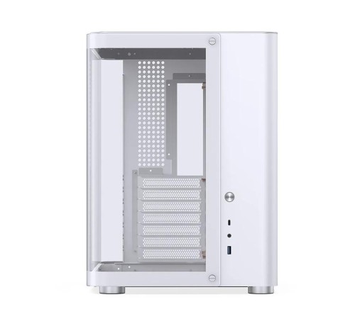 Корпус без блока питания/ Case JONSBO TK-2, Midi-Tower, TG, no fans, 1xUSB-A 3.2 + 1xUSB-C 3.2, ATX, mATX, mITX White