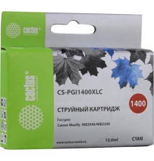-/ Картридж струйный Cactus CS-PGI1400XLC синий (12мл) для Canon MB2050/MB2350/MB2040/MB2340