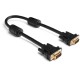 Greenconnect Кабель SVGA 15.0м чёрный, позолоченные контакты, ферритовые кольца, OD8.0mm. 15M / 15M Premium GCR-VM2VM2-15.0m, 28/28 AWG, двойной экран