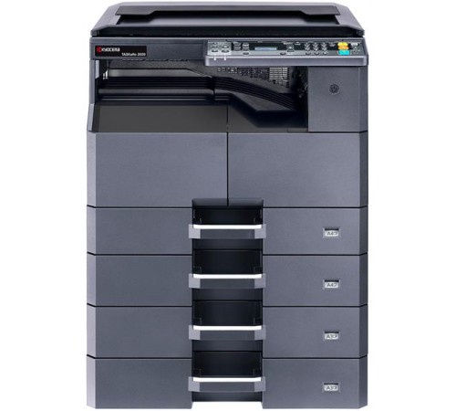 мфу Kyocera TASKalfa 2020 (P/S/C, черно-белая печать, А3, 20 стр/мин, 600 x 600 dpi, duplex, 256 МБ, USB, старт.тонер - да, 3.000, ориг.тонер TK-4140~16.000 , альт. 1102ZR3NL0)