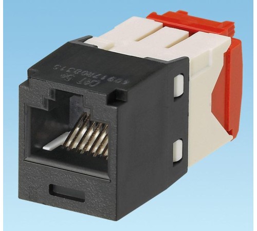 Неэкранированный модуль MiniCom TX5e черный/ Mini-Com Module, Cat 5e, UTP, 8 pos 8 wi