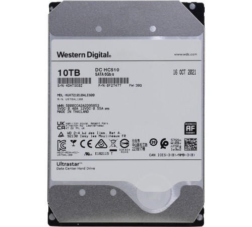 Жесткий диск/ HDD WD SATA  10Tb 7200 6Gb/s 256MB 1 year warranty