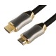Greenconnect Кабель 10.0m HDMI версия 2.0, HDR 4:2:2, Ultra HD, 4K 60 fps 60Hz/5K*30Hz, 3D, AUDIO, 18.0 Гбит/с, 28/28 AWG, OD7.3mm, тройной экран, черный нейлон, DELUX, GCR-51283