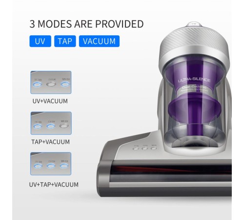 Пылесос для удаления клещей Jimmy Anti-mite Vacuum Cleaner JV35 Silver+Purple (Вскрытая упаковка) Пылесос для удаления клещей Jimmy Anti-mite Vacuum Cleaner JV35 Silver+Purple (Вскрытая упаковка)
