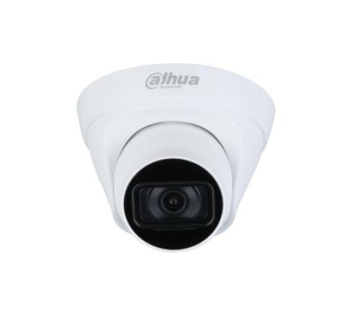 Видеокамера DAHUA Уличная купольная IP-видеокамера с ИК-подсветкой до 30м 4Мп; 1/2.9” CMOS; объектив 2.8мм; механический ИК-фильтр; чувствительность 0.03лк@F2.0; сжатие: H.265+, H.265, H.264+, H.264, MJPEG; 2 пот