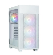 корпус ZALMAN S5 NEO, ATX, WHITE, WINDOW, 2xCOMBO (3.5" or 2.5"), 4x2.5", 1xUSB2.0, 1xUSB3.1, FRONT 3x120mm FRGB, REAR 1x120mm FRGB