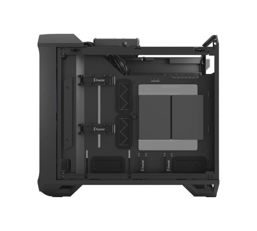 Корпус ПК без блока питания/ Case Fractal Design Torrent Nano RGB TG Light Tint, Mini-Tower, 1x180mm RGB, 2xUSB-A 3.2 + 1xUSB 3.2 Type-C mITX, mDTX Black