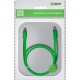 GCR Патч-корд прямой 0.75m UTP кат.6, зеленый, 24 AWG, ethernet high speed, RJ45, T568B, GCR-52384