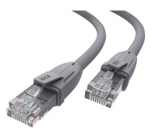 GCR Патч-корд прямой 30.0m UTP кат.6, серый, 24 AWG, литой, ethernet high speed, RJ45, T568B