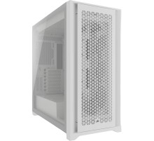 Корпус без блока питания/ Case Corsair 5000D CORE Airflow, Midi-Tower, TG, no fan, 2xUSB-A 3.2, 1xUSB 3.2 Type-C, E-ATX, ATX, mATX, mITX White