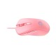 Мышь игровая проводная Dareu EM908 Pink (розовый), DPI 600-10000, подсветка RGB, USB кабель 1,8м, размер 122.36x66.79x39.83мм (Мятая упаковка)