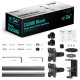 ONKRON кронштейн для двух мониторов 13"-34" настольный, чёрный D208E