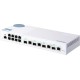 Коммутатор/ QNAP QSW-M408-4C 10 Gbps managed switch with 4 SFP + ports, combined with RJ-45, 8 1 Gbps RJ-45 ports, bandwidth up to 96 Gbps, JumboFrame support.