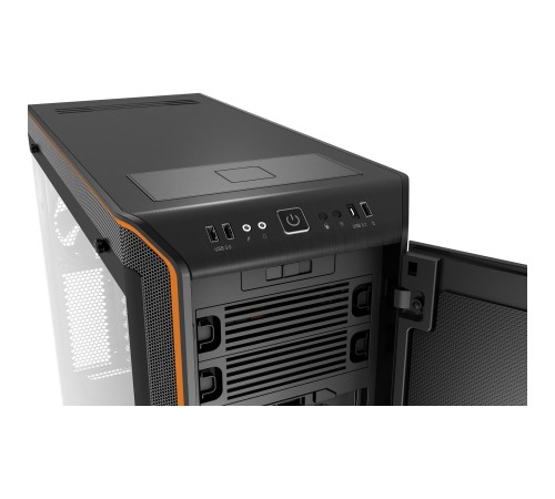 Корпус ПК без блока питания/ Case be quiet! DARK BASE PRO 900 rev.2, Full-Tower, TG, 3x140mm, 3xUSB-A 3.2, 1xUSB 3.2 Type-C, E-ATX, ATX, mATX, mITX Black/Orange