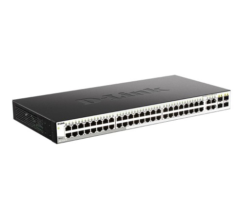 Коммутатор/ DGS-1210-52/F Smart L2 Switch 48х1000Base-T, 4хCombo 1000Base-T/SFP, Compact CLI