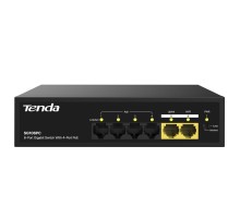 Коммутатор/ Tenda SG106PC 6-Port Gigabit Lite PoE Switch with 4-Port PoE