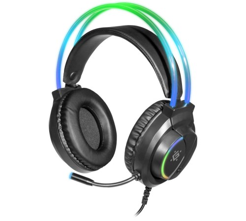 Defender Игровая гарнитура Flame черный, RGB, провод 2 м