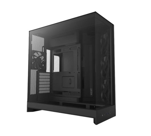 Корпус без блока питания/ Case NZXT H9 Flow (2025), Midi-Tower, TG, 3x140mm + 1x120mm, 2xUSB-A 3.2 + 1xUSB-C 3.2, E-ATX, ATX, mATX, mITX Black