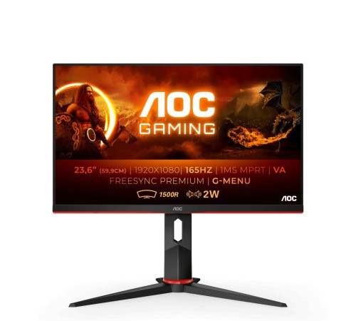 Монитор игровой 23.6'' 16:9 1920х1080(FHD) VA, Curved, 165 Hz, 250 cd/m2, 3000:1, 80M:1, 4ms, VGA, 2xHDMI, DP, Tilt, Speakers, Black+Cherry (Вскрытая упаковка) Монитор игровой 23.6'' 16:9 1920х1080(FHD) VA, Curved, 165 Hz, 250 cd/m2, 3000:1, 80M:1, 4ms, VGA, 2xHDMI, DP, Tilt, Speakers, Black+Cherry (Вскрытая упаковка)