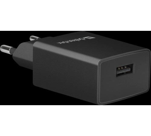 Defender Сетевой адаптер EPA-10 черный, 1xUSB, 5V/2.1А, пакет