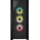 Корпус без блока питания/ Case Corsair iCUE 5000X RGB, Midi-Tower, TG, 3x120mm RGB, 2xUSB-A 3.2, 1xUSB 3.2 Type-C, E-ATX, ATX, mATX, mITX Black