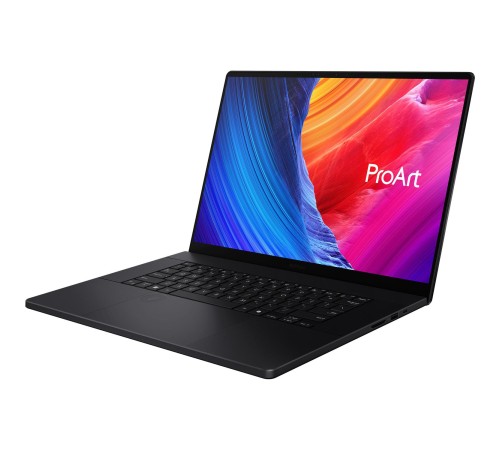 Ноутбук/ ASUS ProArt P16 H7606WP-ME092X 16"(3840x2400 OLED)/Touch/AMD Ryzen AI 9 HX 370(2Ghz)/65536Mb/2TbPCISSDGb/noDVD/Ext:nVidia GeForce RTX 5070(8192Mb)/Cam/BT/WiFi/90WHr/war 1y/1.85kg/Nano Black/Win11Pro + алюм корп; DialPad; USB-RJ45 кабель