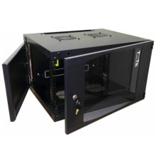 Шкаф Шкаф настенный Next, 18U 550x600, стеклянная дверь, черный