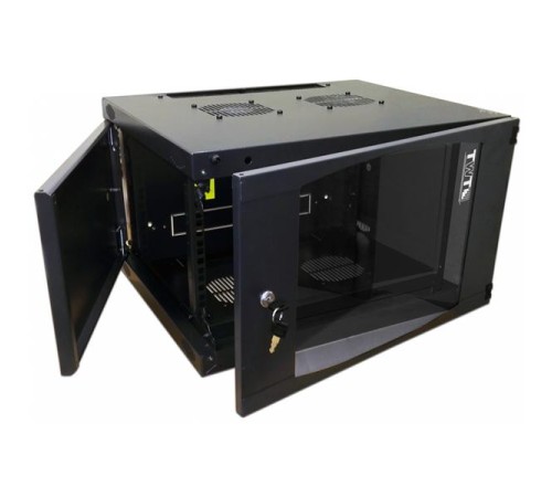 Шкаф Шкаф настенный Next, 18U 550x600, стеклянная дверь, черный Шкаф Шкаф настенный Next, 18U 550x600, стеклянная дверь, черный