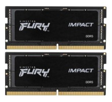 Оперативная память Kingston DDR5 32GB 6400MT/s CL38 1,35V SODIMM kit (2x16GB) FURY Impact PnP