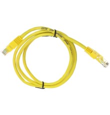 Патчкорд/ Патчкорд литой "Telecom" UTP кат.5е 1,0м желтый