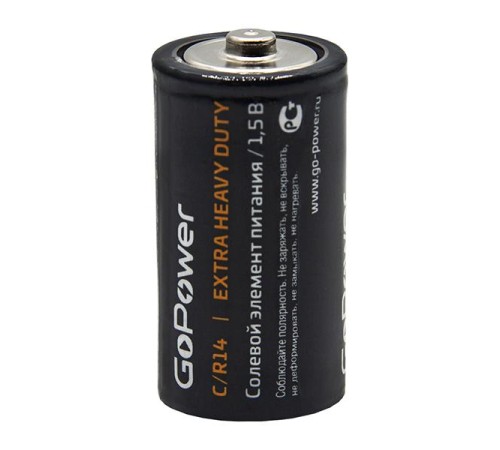 Батарейка/ Батарейка GoPower R14 C Shrink 2 Heavy Duty 1.5V (2/24/288) (24 шт.) Батарейка/ Батарейка GoPower R14 C Shrink 2 Heavy Duty 1.5V (2/24/288) (24 шт.)